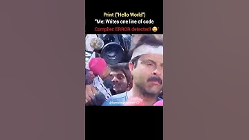 Even My One Line of Code Has an Error! 😂 | Coding Struggles #shorts