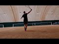 Tennis  coach  sparring in kiev