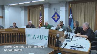AAUW Candidate Forum 2026 School Board