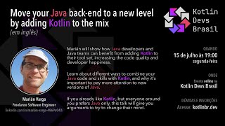 Move your Java back-end to a new level by adding Kotlin to the mix, by Marián Varga