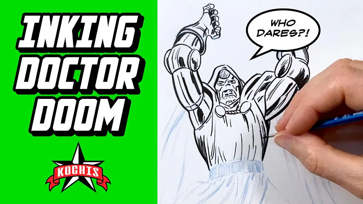 Inking Doctor Doom by John Buscema  How To Draw Th...
