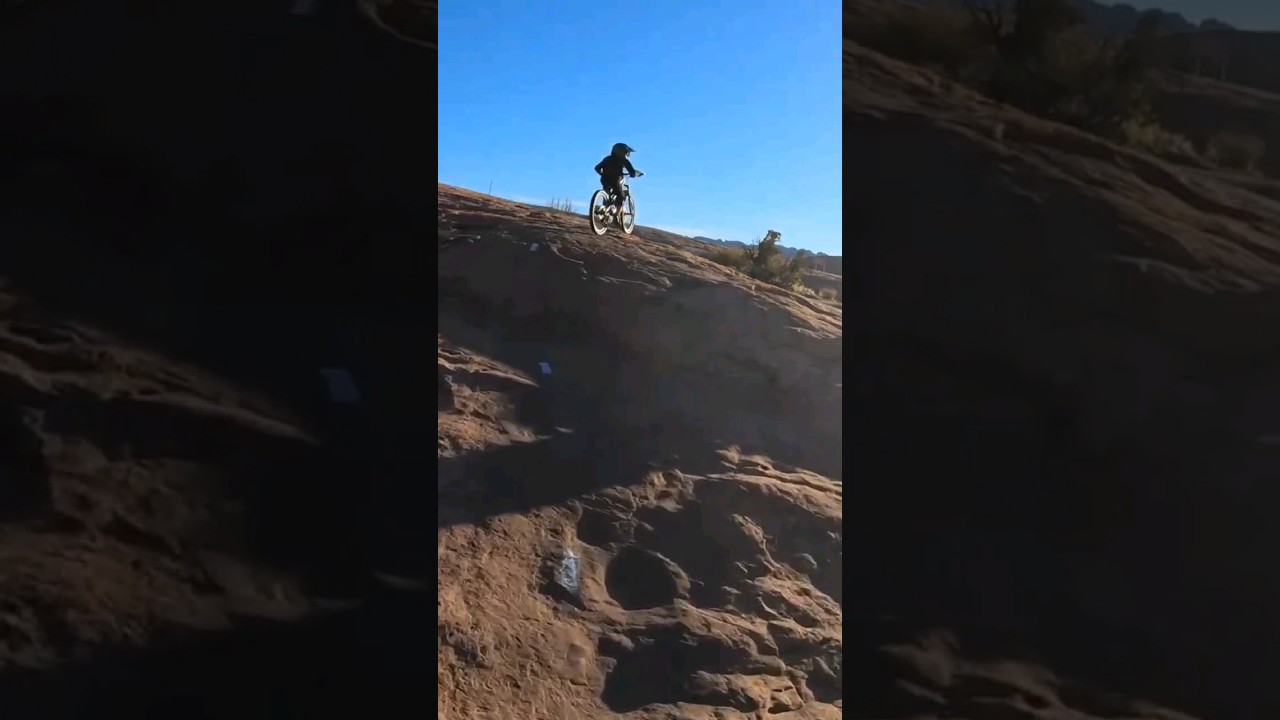 Slickrock Trail in Moab, 8 yo rider 