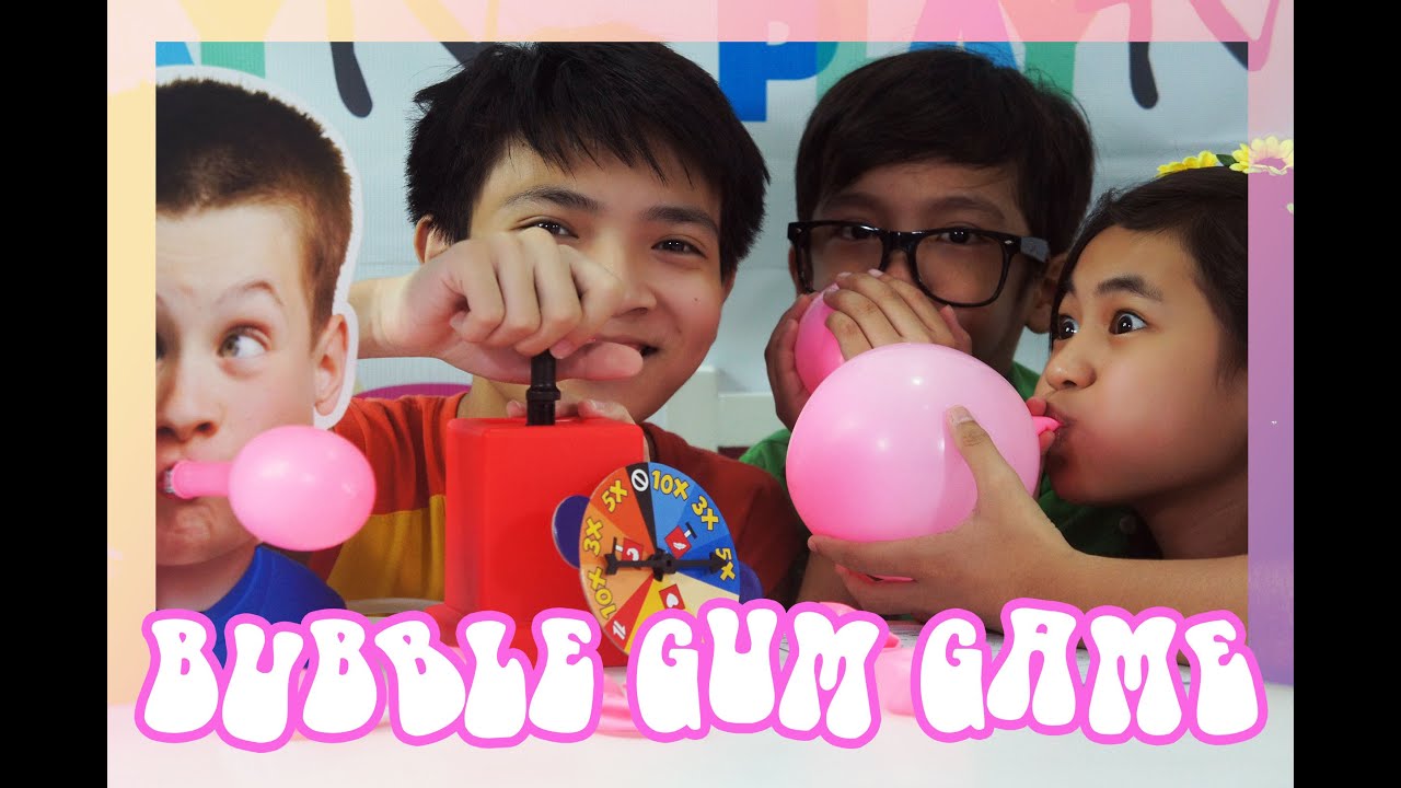 Bubble Gum Game!! How Fun!! Who Can Make the Biggest Bubble?? Let's See
