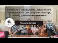 Family Law in India Explained | Marriage, Divorce, Maintenance & Inheritance