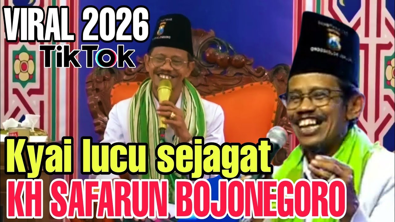 KH SAFARUN KYAI LUCU SEJAGAT RAYA//CERAMAHNYA BIKIN PERUT KAKU