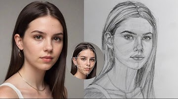 Master Realistic Portrait with Loomis method #drawing #tutorial