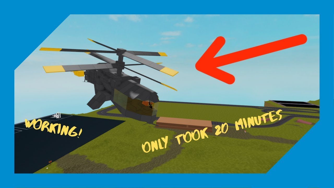 How To Make A Helicopter Roblox Plane Crazy Youtube - plane crazy roblox tutorial easy helicopter