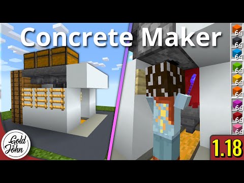 Concrete Maker Minecraft 1.18 | Easy Tutorial