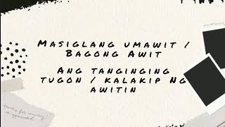 Video thumbnail of "Masiglang Umawit/BagongAwit/Ang Tanging Tugon/Kalakip ng Awitin"