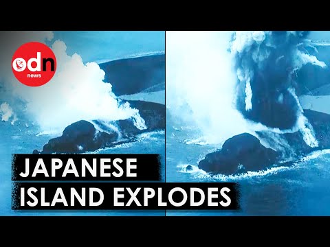 Watch Explosive Volcano Erupt 200m Into Sky on Japanese Island