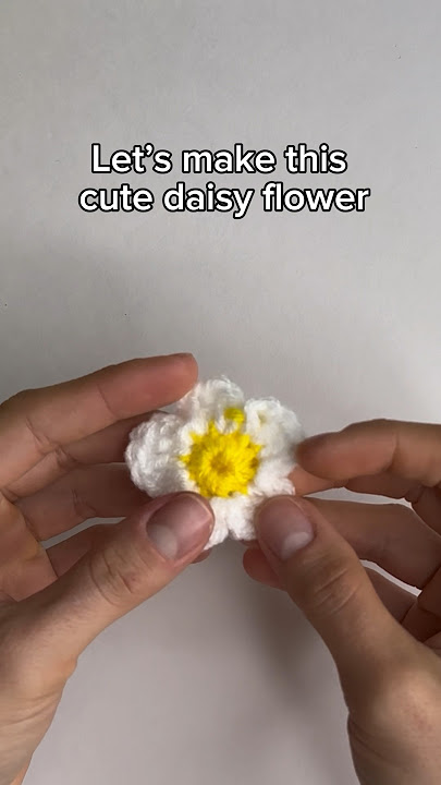 Crochet Daisy Flower Tutorial (Short Version) #daisy #crochet #tutorial