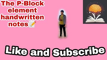 Class 12th chemistry (The P-Block elements) Handwritten notes📝