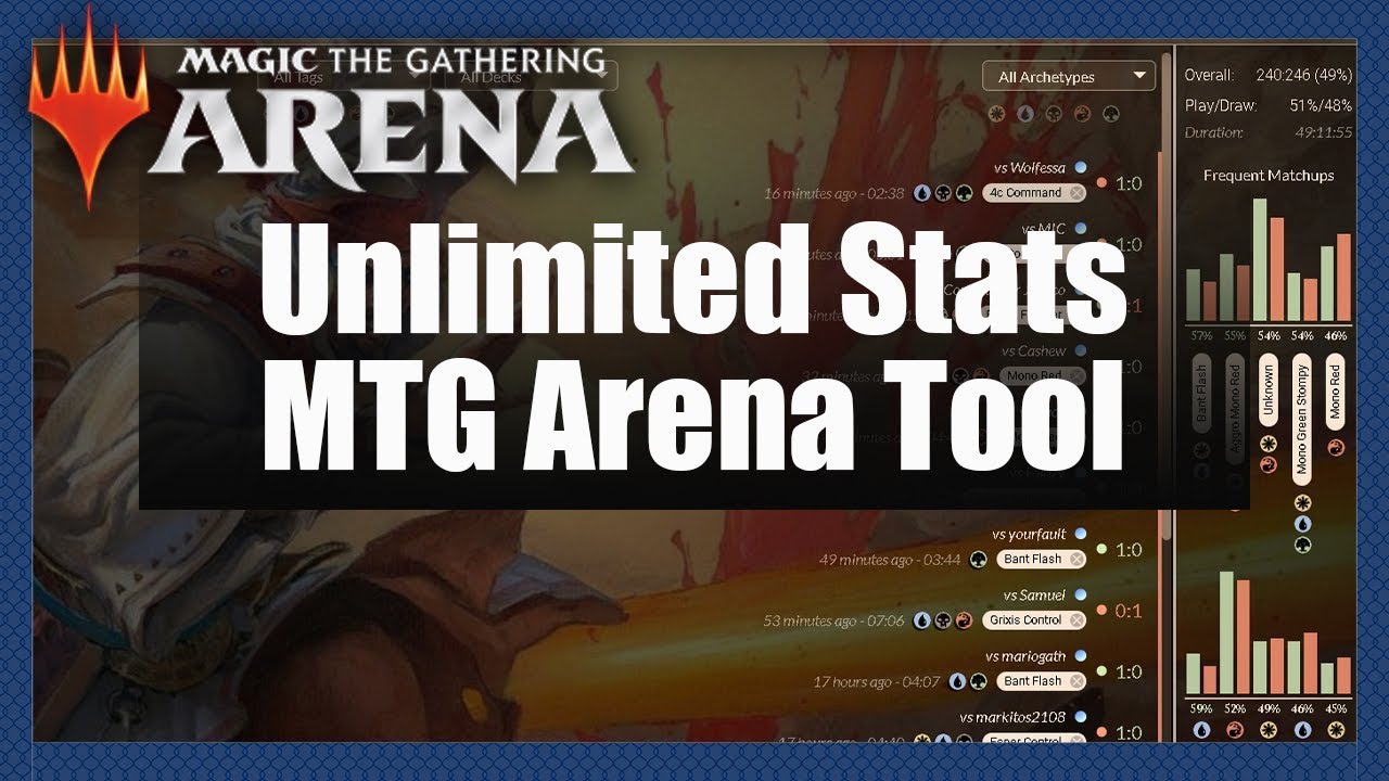 MTG Arena Tool + First Mythic Push in MTG Arena YouTube