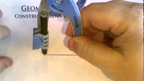 Geometry Constructions -- Constructing an Equilateral Triangle