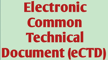 Electronic common technical document| eCTD|pharmaceutical regulatory science #ectd #electronicctd