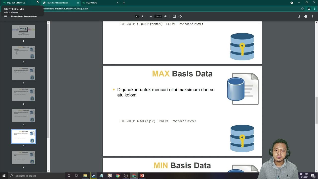 Standard Query Language (SQL) Part 6 SiberMu YouTube