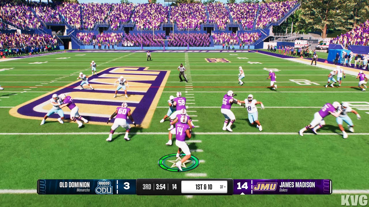 College Football 25 - Old Dominion Monarchs vs James Madison Dukes - Gameplay (PS5 UHD) [4K60FPS]