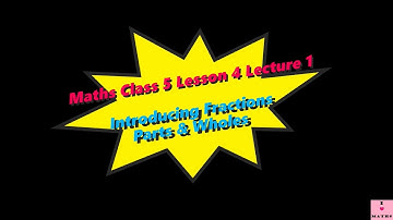 Maths Class 5 Lesson 4 Lecture 1 Introducing Fractions   Parts and Whole CBSE Math Magic Monica Chad