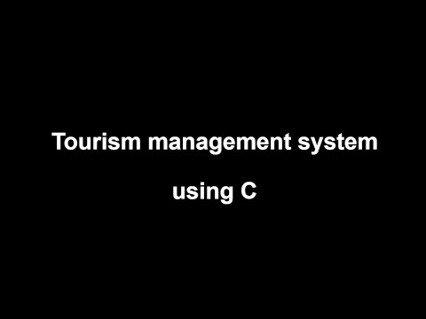 C Tourism Management System