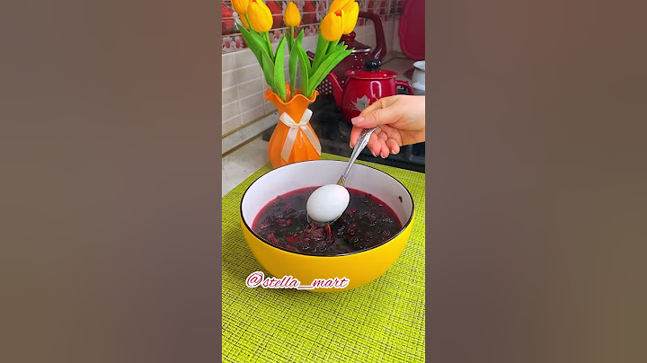 Красим яйца чаем каркаде