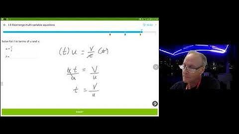 IXL Algebra 1-  I.9 Rearrange Multi-Variable Equations