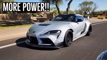 Adding More Boost/HP To My MKV Widebody Supra! JB4