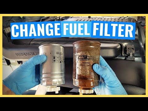 How to Change Diesel Fuel Filter in Jeep Wranger CRD - YouTube