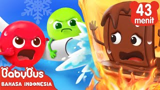 Permen Pelangi Menyelamatkan Coklat Yang Sedang Meleleh | Animasi Makanan | BabyBus Bahasa Indonesia