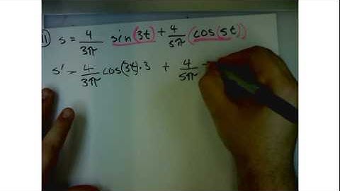 AP Calculus 3.6 The Chain Rule HW 11