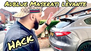 HOW TO FILL ADBLUE IN A MASERATI LEVANTE | CLEANEST WAY | *HACK