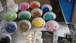 Foam and bead Earrings DIY