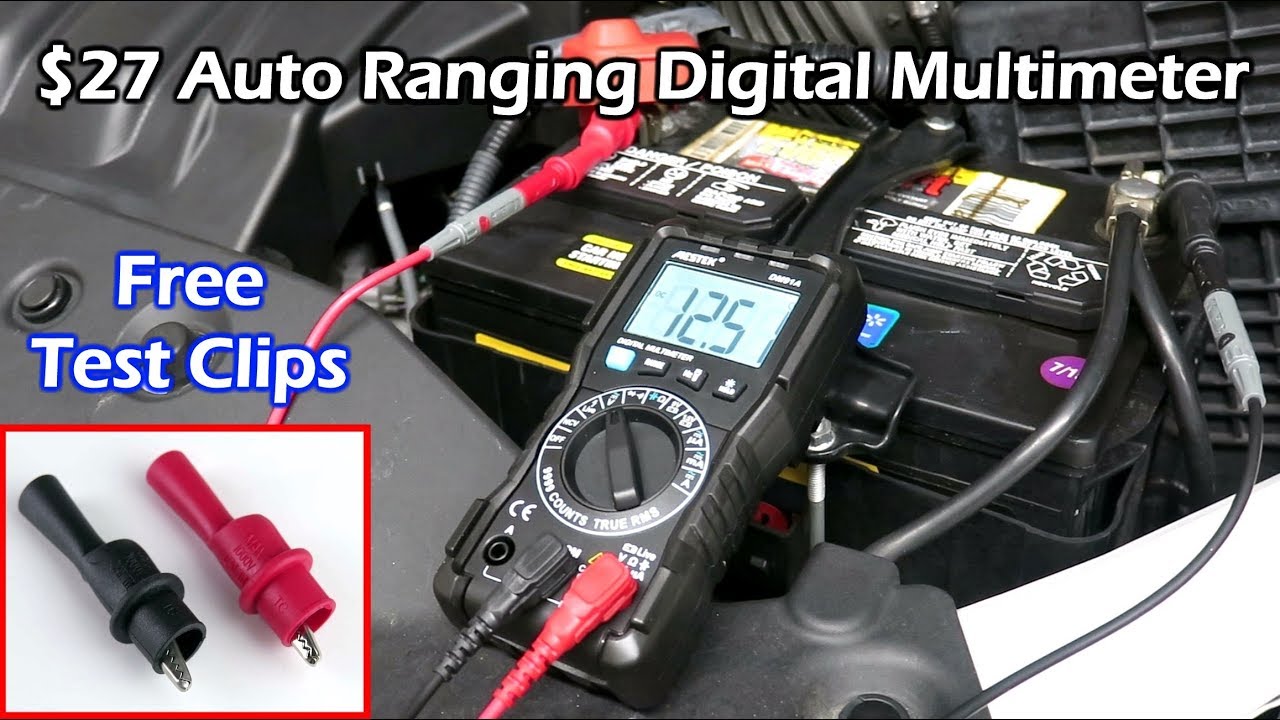$27 True RMS Auto Ranging Digital Multimeter - Mestek DM91A - YouTube