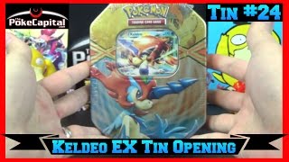 Pokemon Cards Keldeo EX Tin Opening - Marathon Day 24