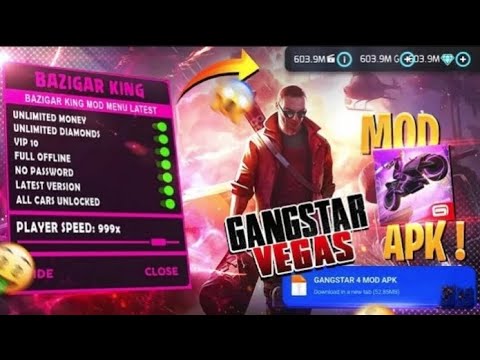 How to hack gangstar vegas game || unlimited money and diamonds
