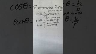 Trignometric ratios p,b,h #maths #trignomentry #answer #question #formula #easytricks #students #10