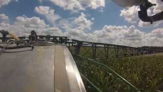 John Deere 4930 Sprayer Spraying Corn