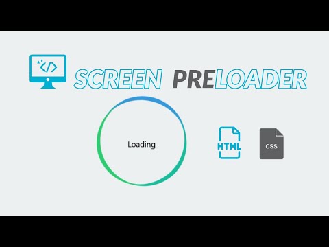 LOADING SCREEN With just HTML AND CSS in just 5 minutes !