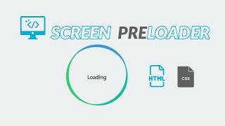 LOADING SCREEN With just HTML AND CSS in just 5 minutes !