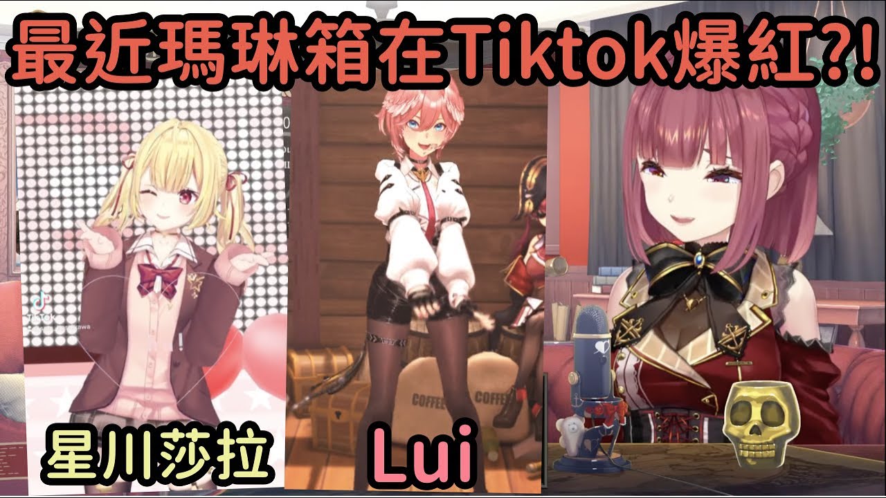 Marine船長的瑪琳箱最近爆紅?! 一堆VTuber搖搖屁股叫來叫去的?!?!【宝鐘マリン】【寶鐘瑪琳】