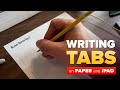 Writing Guitar Tabs – Paper or iPad? Here&#39;s How I Do It.