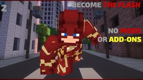 How to become THE FLASH in Minecraft ( No Mods or Add-ons )