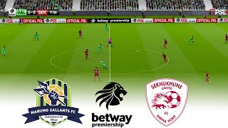 marumo Gallants Vs Sekhukhune  Betway Premiership 2526  Football Gameplay Hd Pes 2025