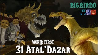 World First +31 Atal'Dazar | Augmentation Evoker POV
