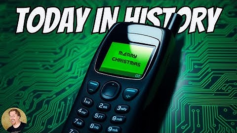 FIRST Text Message EVER 📱 | Today in History (1992)