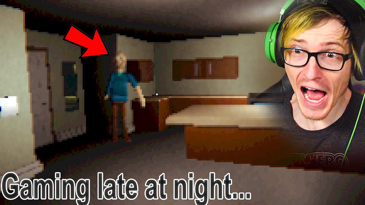 You're home alone, gaming late at night... DON'T GO DOWNSTAIRS