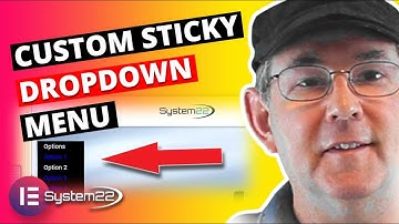 Elementor Custom Sticky Dropdown Menu 👈👈👍👈