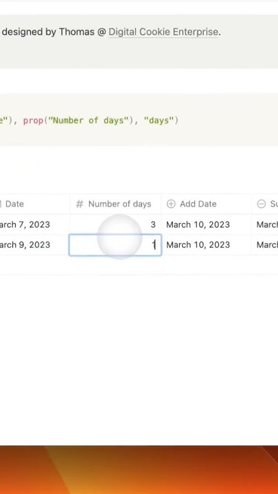 Add/Subtract Date #notion - YouTube