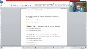 Requests with modal and would you mind