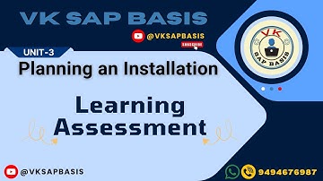 Planning an Installation (Learning Assessment)