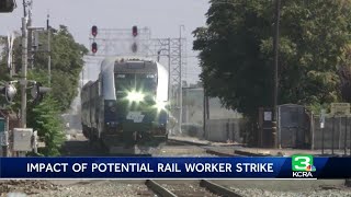 Potential freight railroad strike to affect service for California passenger trains